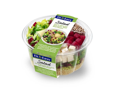 Pietų dėžutė su burokėliais ir bulguro kruopomis FIT & EASY, 252g