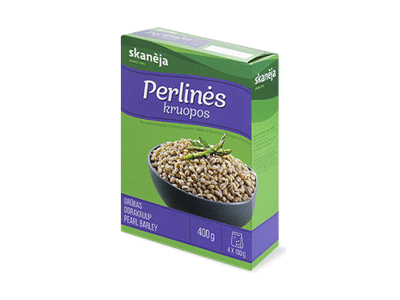 Perlinės kruopos SKANĖJA (4 x 100 g), 400 g