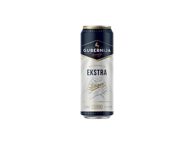 Alus GUBERNIJA EKSTRA LAGER 5,2%, 0,568l