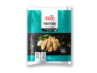 Koldūnai su rikota, mocarela, špinatais VIČI traditional, 400 g