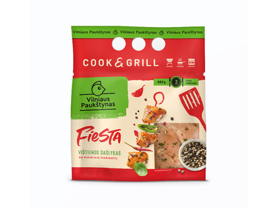 Vištienos šašlykas, pipiriniame marinate, 680g