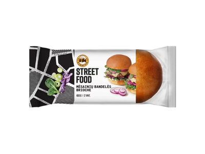 Mėsainių bandelės STREET FOOD, 160 g
