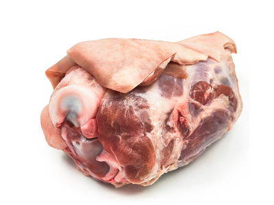 Šaldyta kiaulienos užpakalinė karkutė BARBECUE su kaulu su dalimi odos, ~800 g, ~10 kg