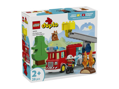 LEGO konstruktorius Ugniagesių sunkvežimis su žarna ir ugniagesiu 10473
