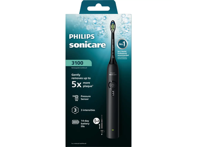 El. dantų šepet. PHILIPS SONICARE 3100, juod.