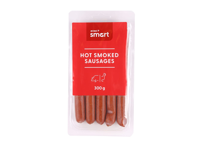 Karštai rūkytos dešrelės RIMI SMART, 300 g