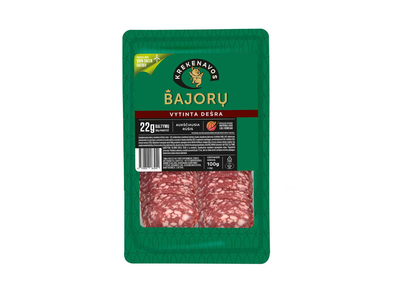KREKENAVOS BAJORŲ vytinta dešra griežinėliais (a.r.), 100g