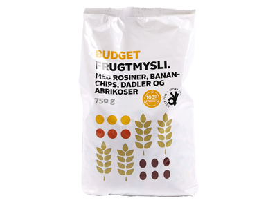 Dribsniai su vaisiais BUDGET, 750 g