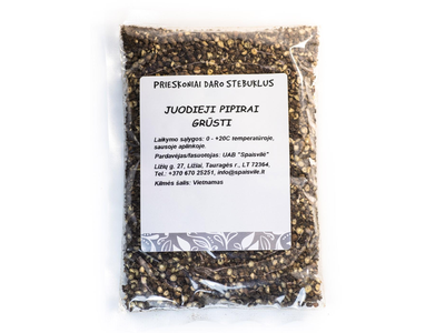 Juodieji pipirai, grūsti, 500g