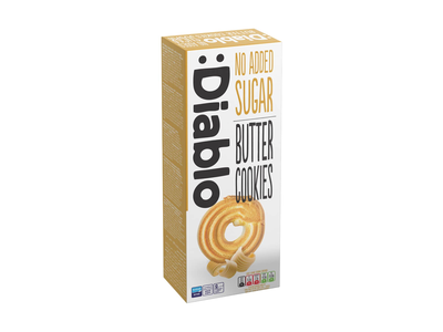 Sviestiniai sausainiai DIABLO, 135 g