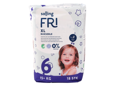 Sausk. SALLING FRI XL, 6 d. 15+  kg, 18 vnt.