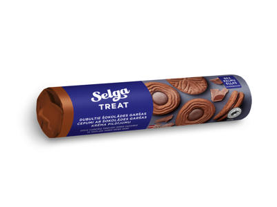 Sausainiai SELGA TREAT su šokolado skonio įdaru, 205 g