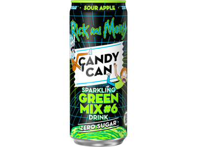 Gazuotas gaivusis gėrimas CANDY CAN Rick & Morty Green mix, 0.33 l  D