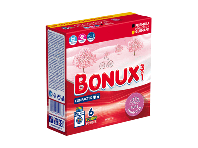 Skalbimo milteliai BONUX MAGNOLIA, 6 skalbimams, 390 g, 390 g