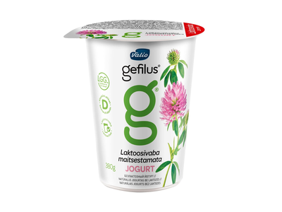 Jogurtas be lakt. VALIO GEFILUS, 2,5 %, 380 g
