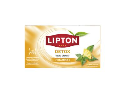 NAUJA! Funkcinė žolelių arbata su vitaminu C LIPTON DETOX, 32.3 g
