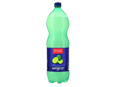 Gazuotas kaktusų ir žaliųjų citrinų skonio gėrimas RASA FRUT, 2 l