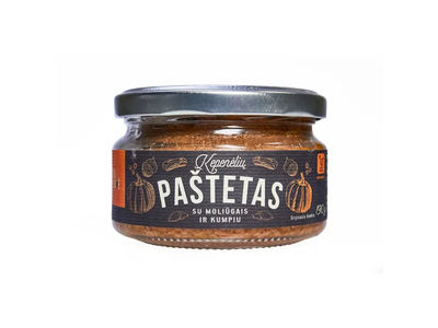 Kepenėlių paštetas su moliūgais ir kumpiu SKANOVĖ, 190 g