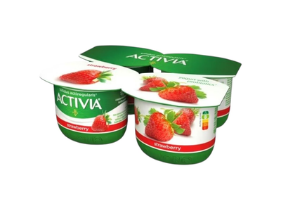 Jogurtas ACTIVIA, su braškėmis, 2,6%, 480 g