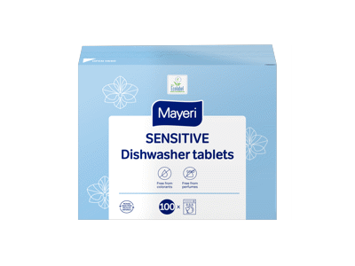 Tabletės indaplovei, Mayeri Sensitive, 100 vnt