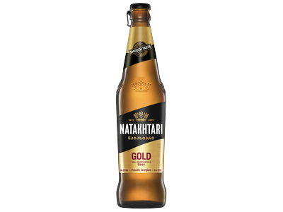 Alus NATAKHTARI, Gold, šviesus, 5%, 0,5 l,