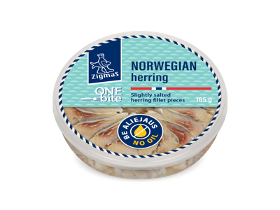 Silkių filė gabaliukai be aliejaus ZIGMAS ONE BITE, 165 g