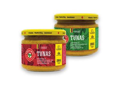KĖDAINIŲ KONSERVŲ tuno užtepas sumuštiniams (2 rūš.), 280 g