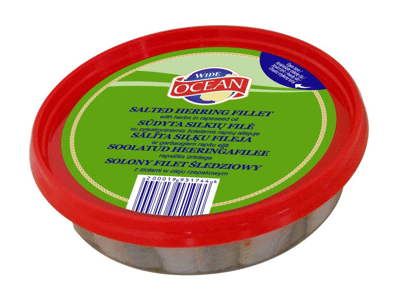 Sūdyta silkės filė su žolelėmis WIDE OCEAN, 200 g