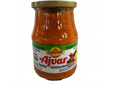 Paprikų padažas SUNTAT, Ajvar, švelnus, 340 g