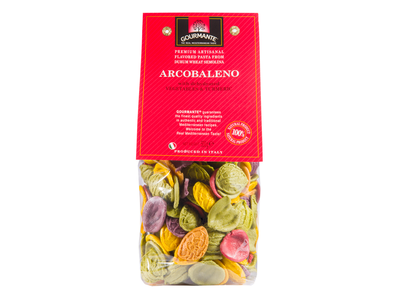 Kietagrūdžiai makaronai GOURMANTE, Arcobaleno, 500g