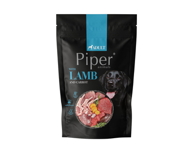 Šunų ėdalas PIPER su ėriena ir morkom., 500 g