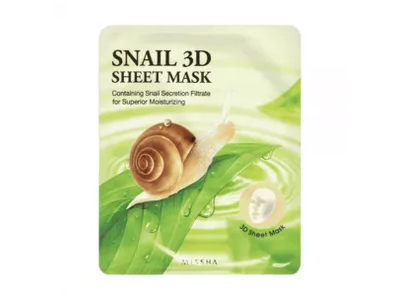 MISSHA veido kaukė SNAIL 3D, 1 vnt.