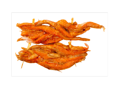 Karštai rūkytų atlant. lašišų papilvių pynės, 1 kg