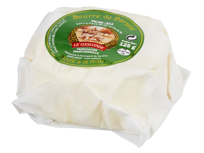 Sviestas LE GASLONDE, formuotas rankomis, 80% riebumo, 125 g