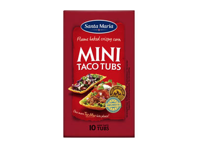Mažos kukurūzų geldelės takams SANTA MARIA TEX MEX, 10 vnt., 86 g
