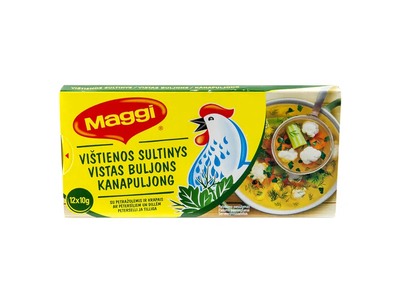 Vištienos sultinys MAGGI su krapais ir petraž. (12 x 10 g), 120 g