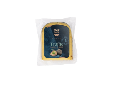 Sūris su trumais WELL DONE PREMIUM, 50 % rieb. s. m., 180 g