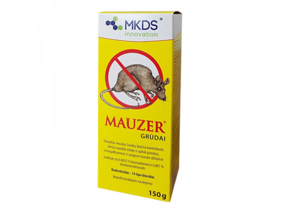 Nuodai pelėms ir žiurkėms MAUZER, grūdeliai, 150 g