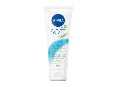 NIVEA Soft drėkinamasis kremas veidui, kūnui, rankoms, 75 ml