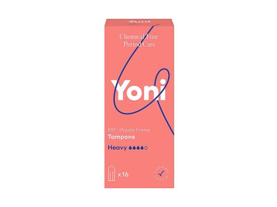 YONI ORGANIC COTTON HEAVY tamponai (16 vnt.)