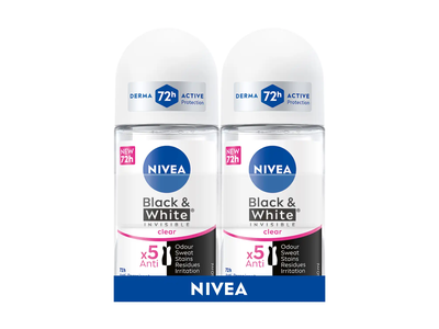 Rut. antip. NIVEA BL.&WH.CLEAR, 2 vnt, 50 ml
