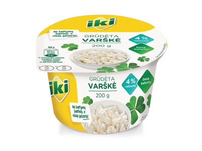 Grūdėta varškė IKI, 4%, 200 g