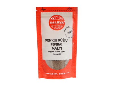Penkių rūšių pipirų mišinys SALDVA, 25 g