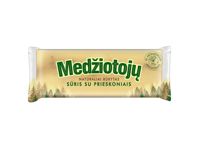 Rūkytas MEDŽIOTOJŲ sūris su prieskoniais, 42 % rieb. s. m., 200 g