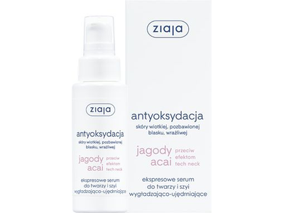 Veido serumas Ziaja Acai Berries Antioxidation Express, 50.0 ml