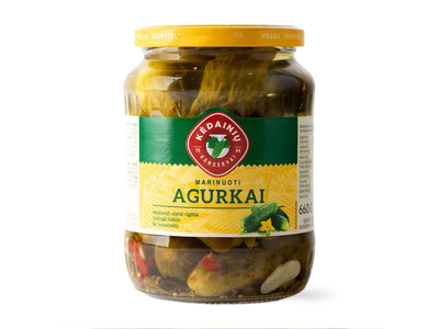 KĖDAINIŲ marinuoti agurkai, 660g/330g