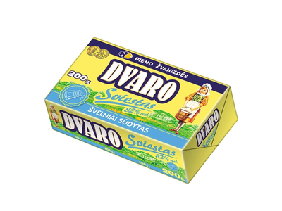 Švelniai sūdytas sviestas DVARO, 82 % rieb., 200 g