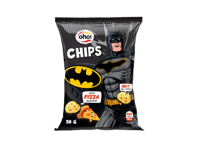 Traškučiai OHO Batman, picos skonio, 50g
