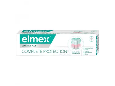 ELMEX dantų pasta jautrių dantų apsaugai SENSITIVE PLUS COMPLETE PROTECTION, nuo 12 m., 75 ml