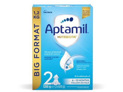 Pieno mišinys APTAMIL 2, 6 mėn, 1,2 kg